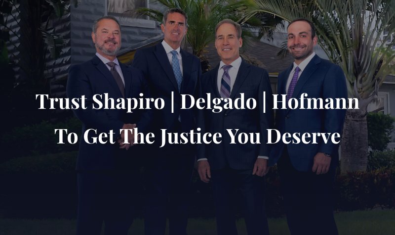 attorneys at Shapiro | Delgado with the caption: "trust Shapiro | Delgado to get the justice you deserve"